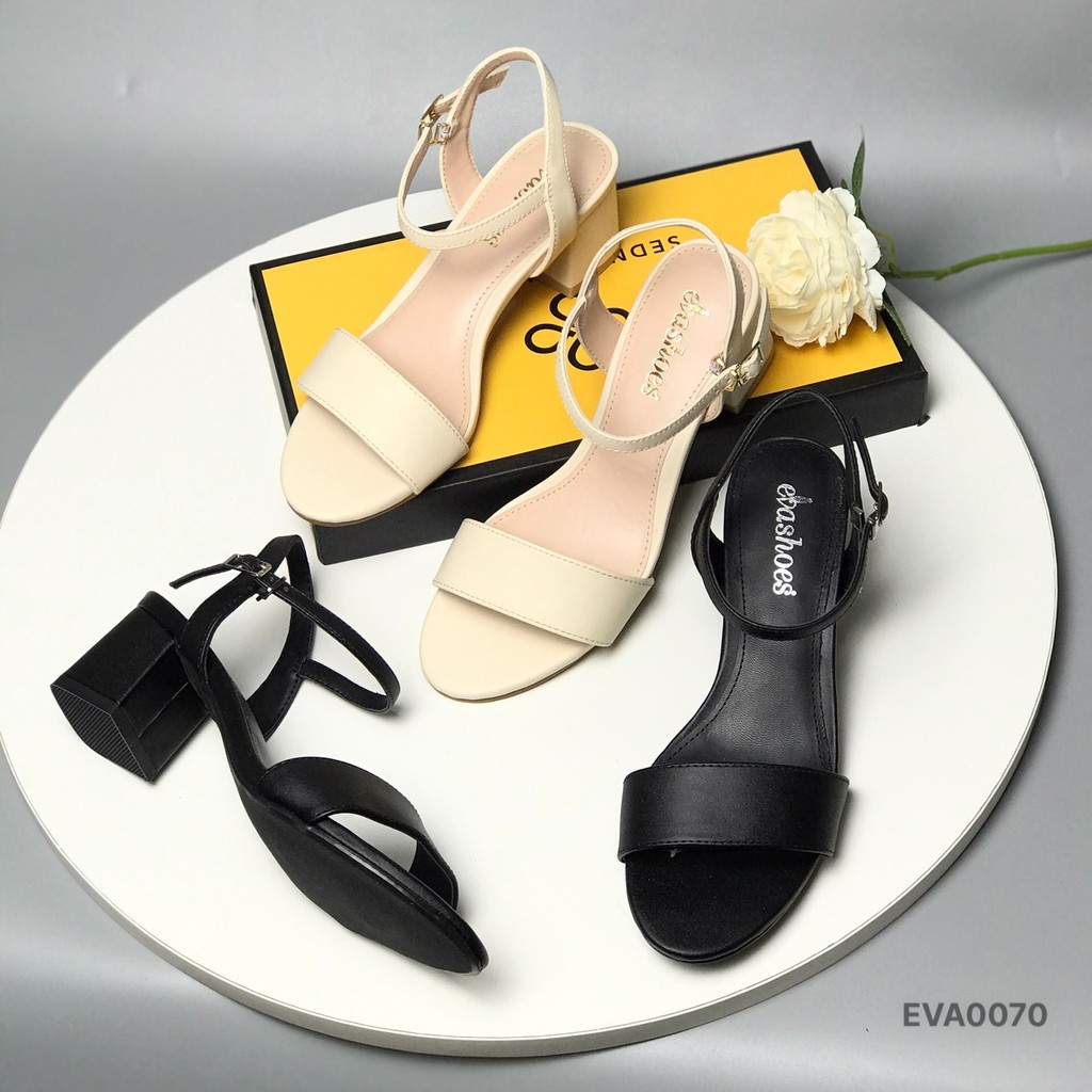 Sandal nữ Evashoes ❤️FREESHIP❤️ Giày sandal phối quai màu sắc trẻ trung gót vuông 5cm EVA0070