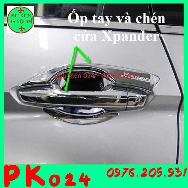 [Xpander] Bộ Ốp Hõm Tay Nắm Cửa Mạ Crom Chống Trầy Xước Cho Ô Tô - Xpander