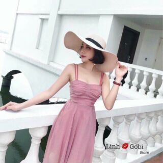 ĐẦM MAXI REN NHÚN BÔNG