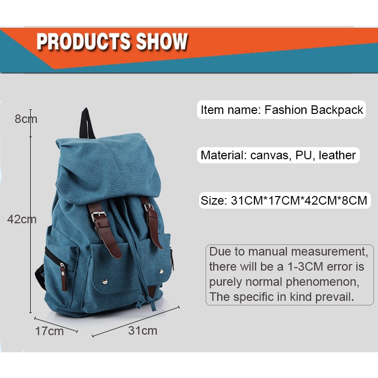 Ba Lô CHUWANGLIN Zd828 Bằng Vải Canvas Phong Cách Quân Đội Cá Tính Cho Unisex
