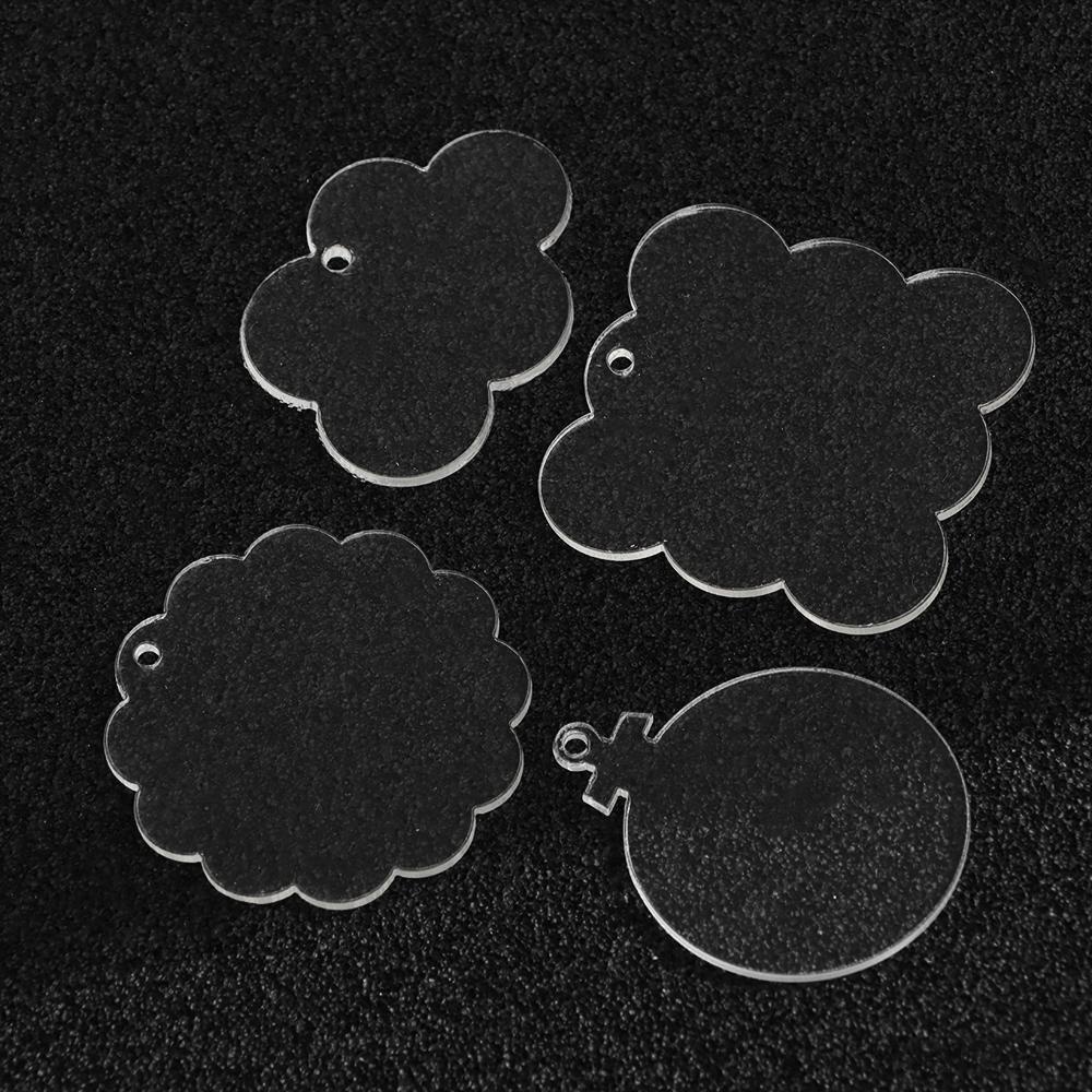 WTTLE Móc Khóa Acrylic Trong Suốt Dùng Làm Đồ Thủ Công