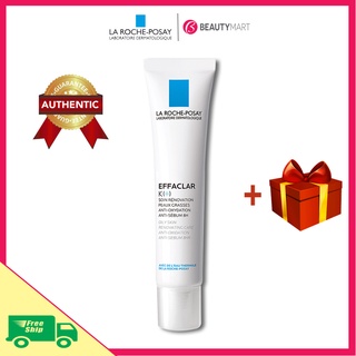 [Freeship+Tặng quà] Kem giảm mụn đầu đen, mụn ẩn La Roche-Posay Effaclar K+ 40ml chính hãng Pháp - BeautyMart