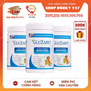 ✅ TPBS Gluzabet 400 Gram 👍[Freeship] ❤️ -Sữa dinh dưỡng chuyên biệt dành cho người tiểu đường