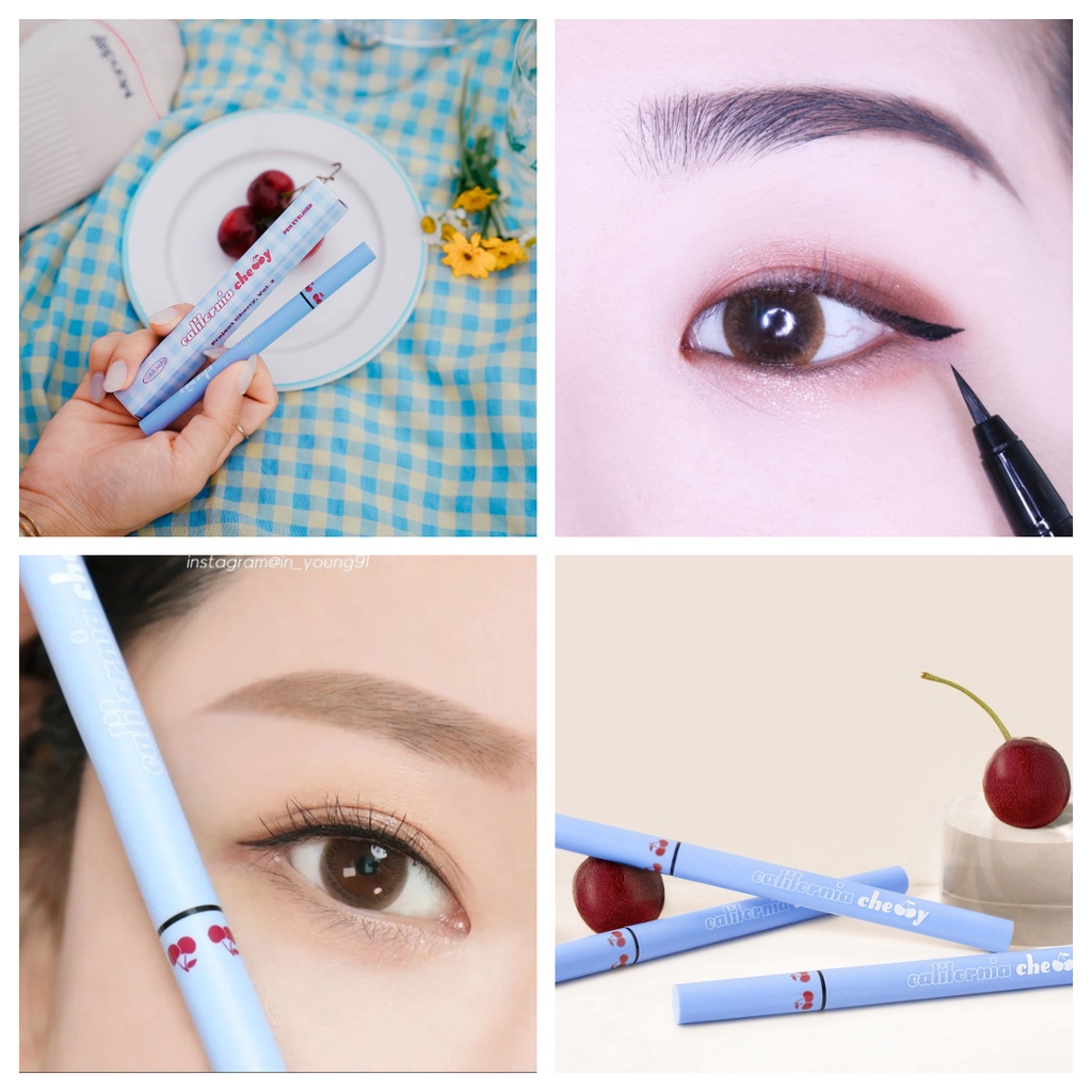 Bút Kẻ Mắt Nước Chống Lem Dearmay California Cherry Pen Eyeliner không trôi, dễ kẻ nét mảnh