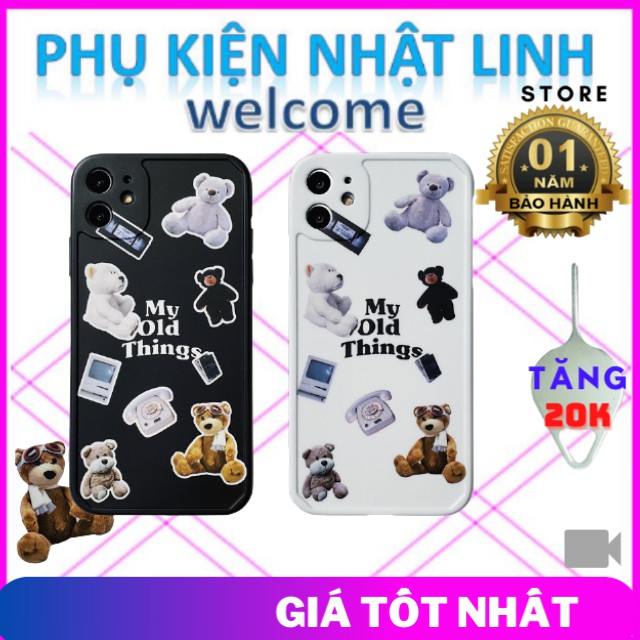 Ốp lưng iphone Gấu My Old Thinds Thích hợp iphone 11,12 pro max,12,12 pro,11 pro max,11 pro,7 plus,7,xs max,8g,