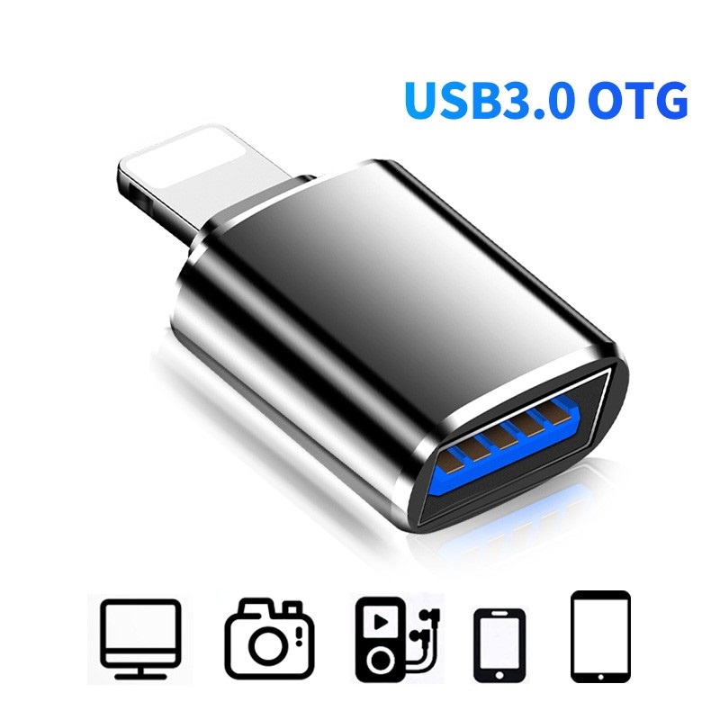 Đầu OTG Lightning sang USB 3.0 cho Iphone 7 8 X Xr 11 Pro Xs Max