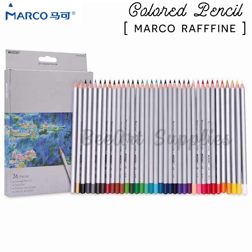 Bút chì màu MARCO RAFINE Set 12/24/36 mầu chì cao cấp