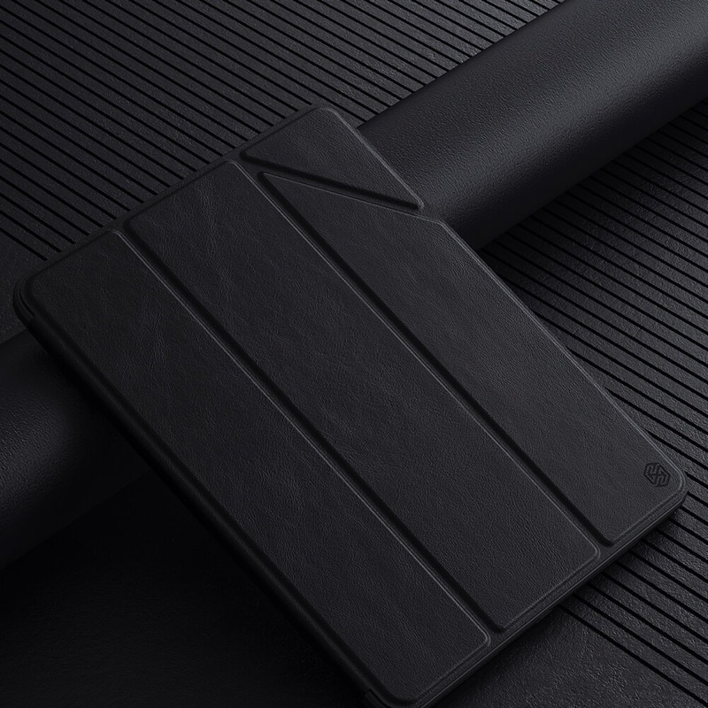 Bao da Nillkin Bevel leather iPad Mini 6 Pro 11 2020, 2021 M1, Air 4, Gen 7, 8, 9 10.2 có nam châm nắp gập bảo vệ camera
