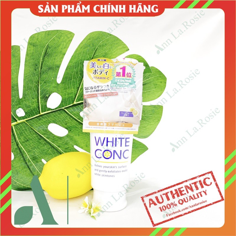 Tẩy Da Chết Body White ConC 180g