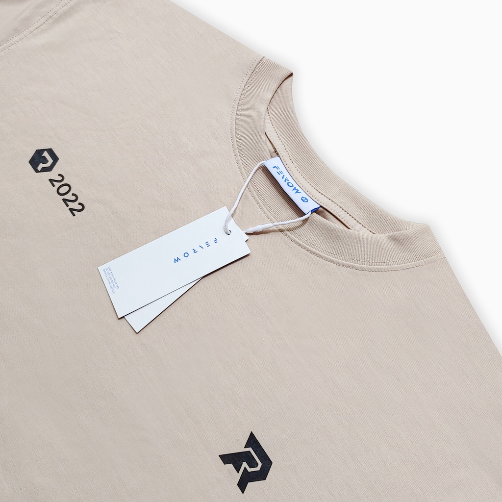 Áo thun nam nữ local brand unisex Fearow Basic Logo / Màu Be - FW145