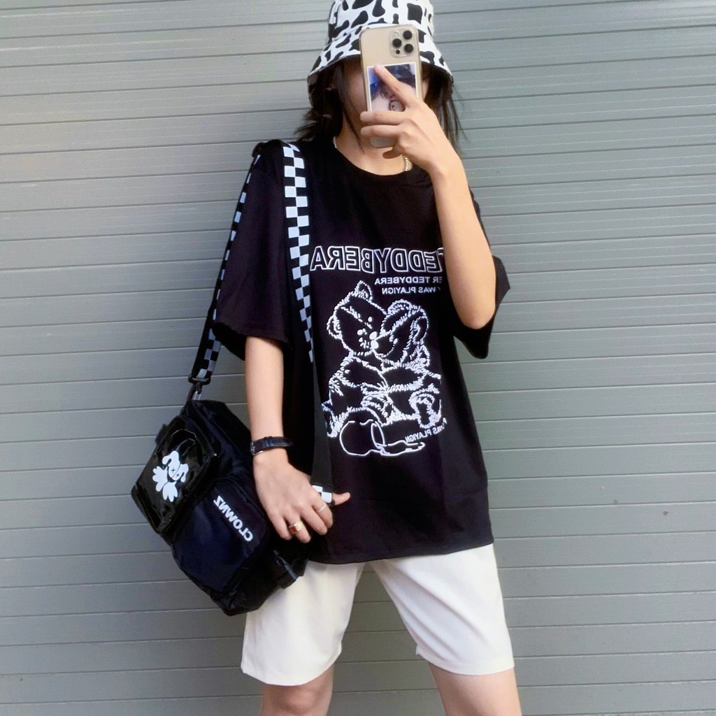 Áo thun tay lỡ form rộng unisex TeddyBera _ảnh thật tại Cò Vạc Shop | BigBuy360 - bigbuy360.vn