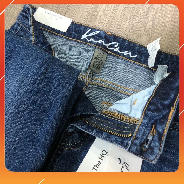 Quần jeans,Quần jean nữ lưng cao skinny VNXK TheHQ cao cấp form ôm dáng chuẩn, sản phẩm giặt máy không bị phai màu