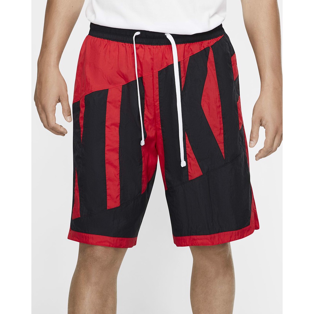 [CHÍNH_HÃNG] QUẦN SHORTS NIKE THROWBACK WOVEN BASKETBALL - ĐỎ PHỐI ĐEN