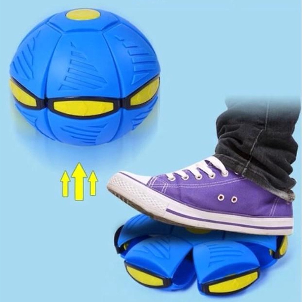 Đồ chơi đĩa bay UFO biến hình quả bóng ma thuật có đèn LED phát sáng cho bé phát triển kỹ năng vận động