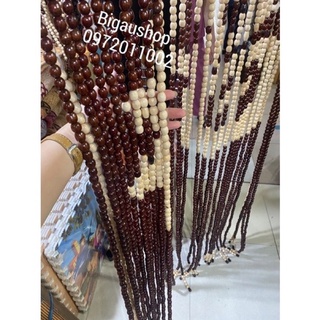 Mành gỗ chữ Phúc(hạt gỗ bồ đề mau dày)