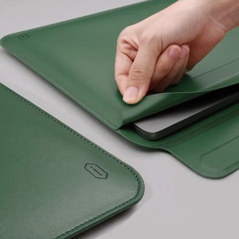 Túi Chống Sốc Laptop/ Bao da Macbook 13&quot; WIWU Pro Skin II (2 Màu) thiết kế siêu mỏng, gọn nhẹ, thời trang