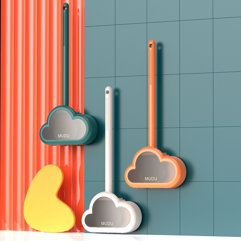 Bàn Chải Vệ Sinh toilet Cán Dài Bằng silicone Tiện Dụng