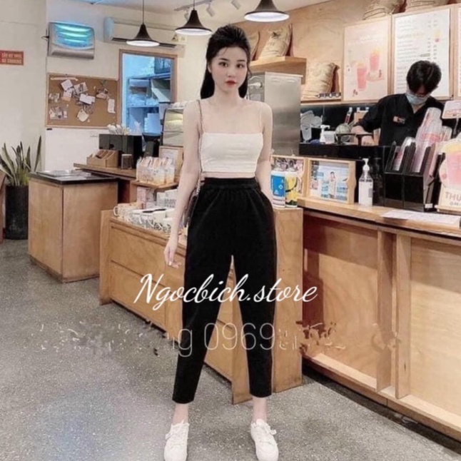 QUẦN BAGGY DẠ CẠP CHUN VẢI DÀY DẶN