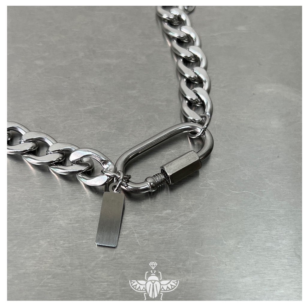 Vòng Đeo Tay Bằng Thép Titan Không Phai Màu Phong Cách hip hop Đường Phố punk