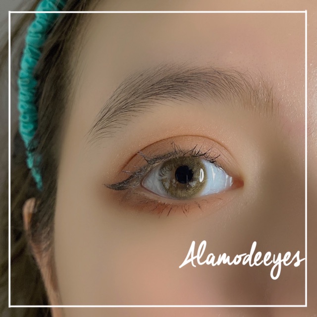 Lens nâu tây k vân kim tuyến áp tròng