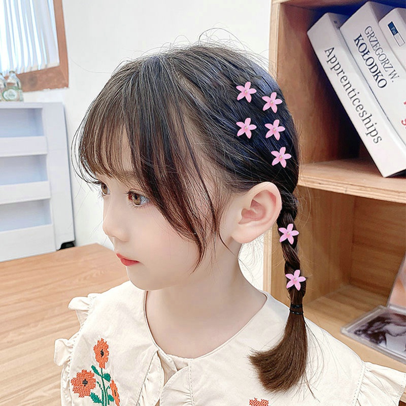 Kẹp Tóc Đính Hoa Nhỏ Xinh Xắn Dễ Thương Cho Bé Gái