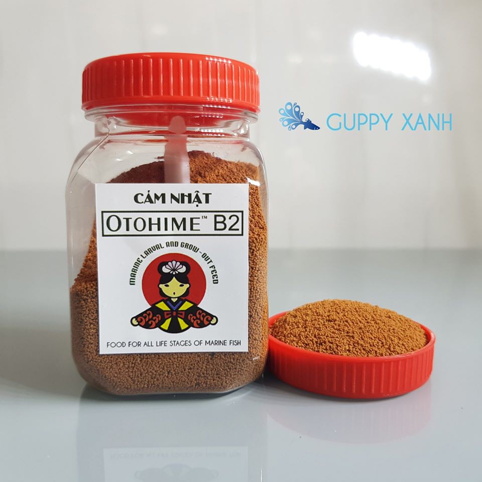 Thức Ăn Cho Cá Cảnh - Cám Nhật B2 Chuyên Cho Các Loại Cá 7 Màu Và Betta - Guppy Xanh