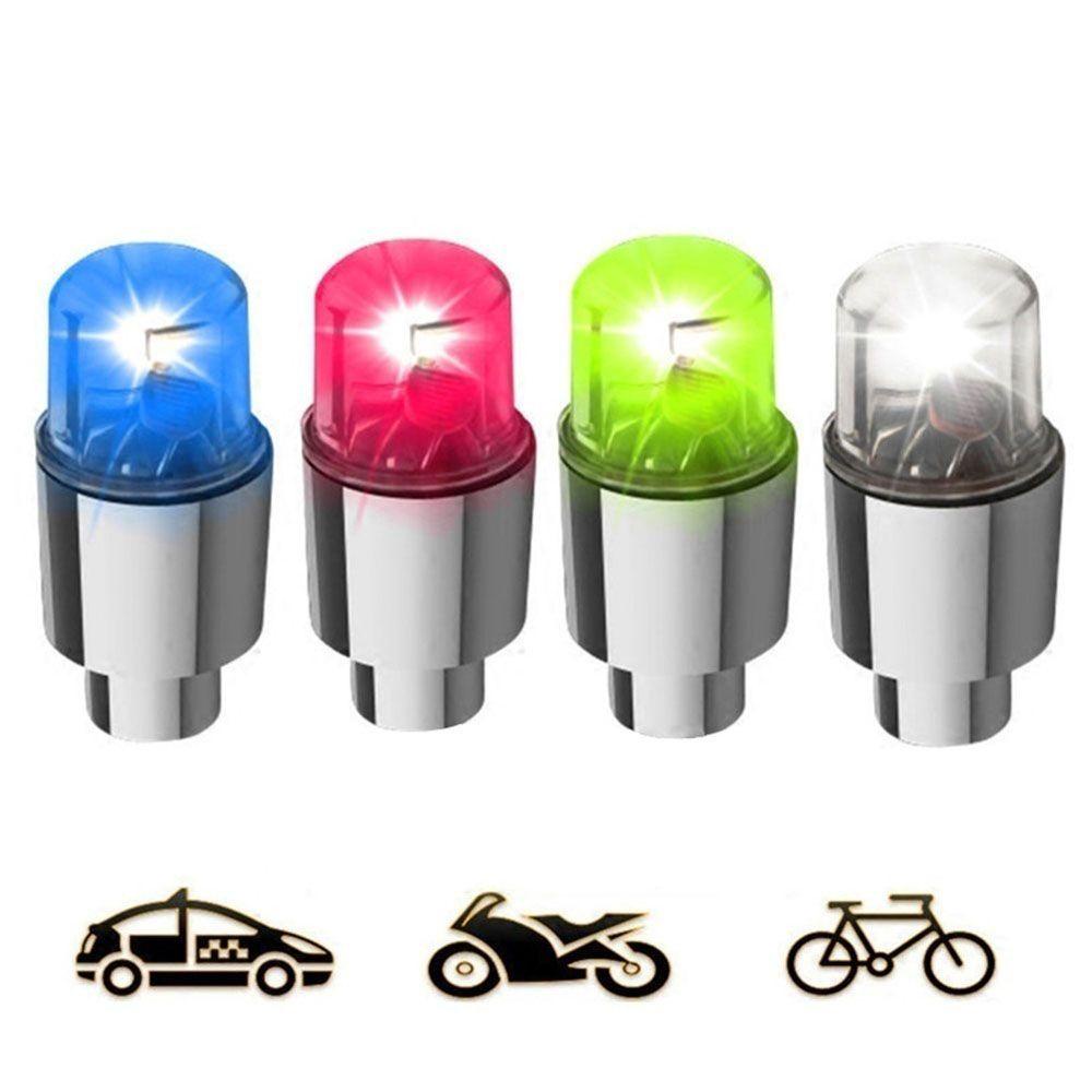 HOT WHEELS Đèn Led Gắn Van Bánh Xe Đạp Leo Núi / Xe Hơi Thời Trang