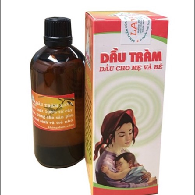 ( Bibomart bán 82k) Dầu tràm LAVA- Dầu cho Mẹ và Bé ( 100ml -Chính Hãng)