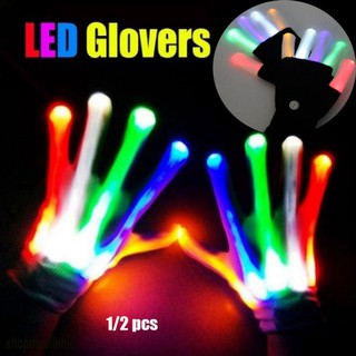 [CÓ VIDEO] Găng tay xương anime phát sáng-Găng tay phát sáng đèn LED lấp lánh 1/2 Găng Tay Đèn Led Phát Sáng Độc Đáo