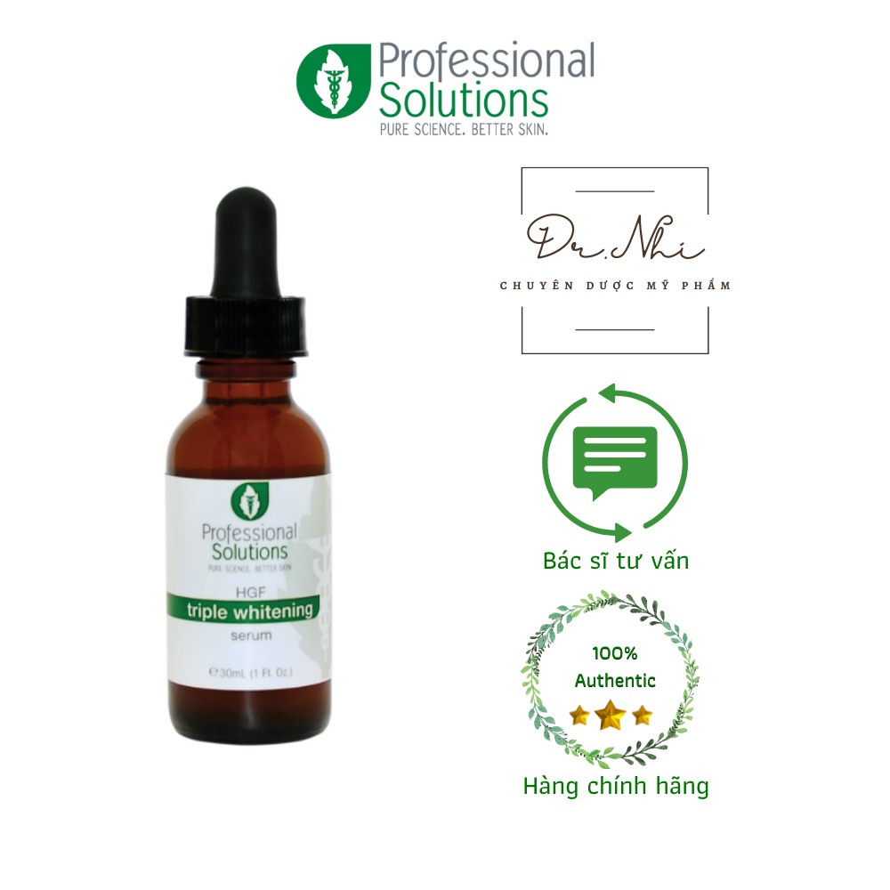 Tinh Chất Mờ Nám Tận Gốc Professional Solutions 30ml HGF TRIPLE WHITENING SERUM