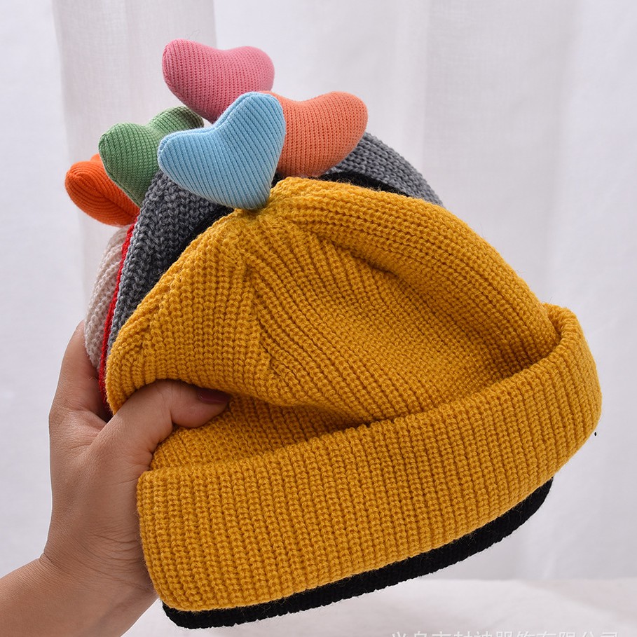 Mũ len giữ ấm thiết kế đáng yêu cho em bé