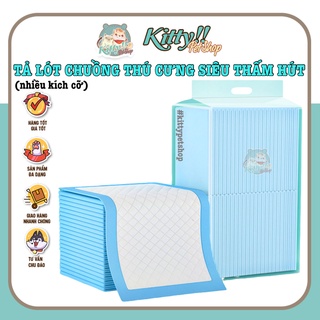 Miếng tả lót chuồng thú cưng, chó mèo,tả lót khay cho chó đi vệ sinh siêu thấm hút, giá rẻ - Kitty Pet Shop