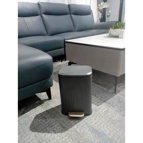 Thùng Đựng Rác Vỏ Inox Thiết Kế Kẻ Sọc Cao Cấp