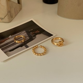Nhẫn nút thắt Modleaf Double knot ring Hàn Quốc