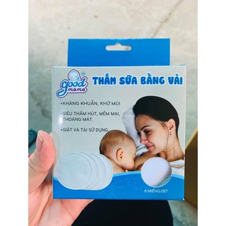 Thấm sữa bằng vải goodmama- hộp 8 miếng