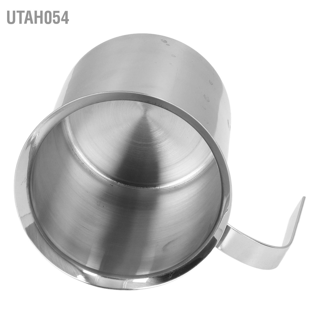 Utah054 Máy làm bọt sữa bằng tay 800ML hai lớp thép không gỉ tạo cho nhà bếp