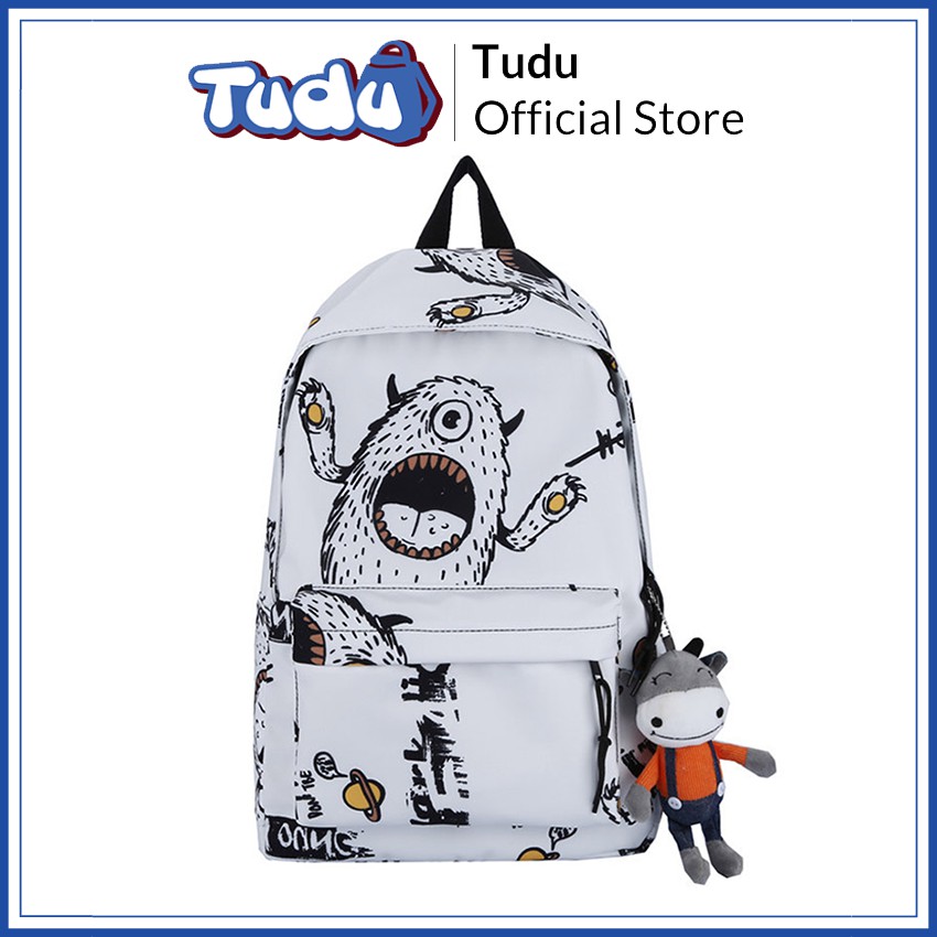 Balo Nam Nữ Tudu, Ba Lô Unisex Đi Học Đi Chơi Phong Cách Thời Trang Hàn Quốc Mẫu Monster Uni CN179