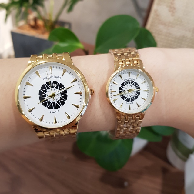 Đồng hồ nam Baishun dây kim loại màu vàng cao cấp Tony Watch 68