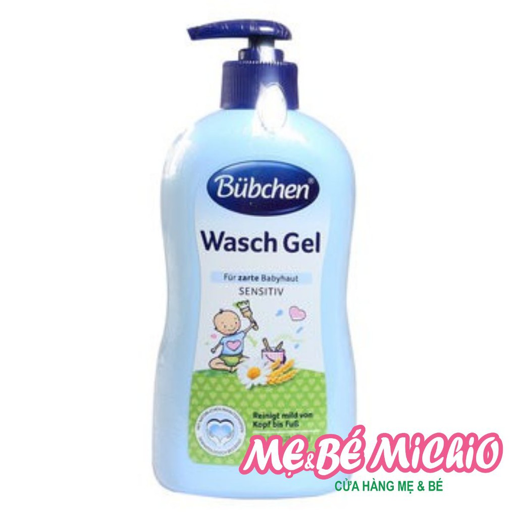 Sữa tắm gội cho trẻ sơ sinh Bubchen Đức 400ml