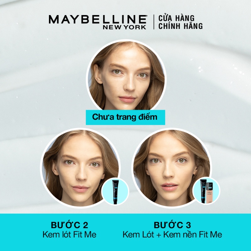 Kem Lót Kiềm Dầu Ngăn Xuống Tông SPF 20 Fit Me Primer Matte+Poreless Maybelline New York 30ml | WebRaoVat - webraovat.net.vn