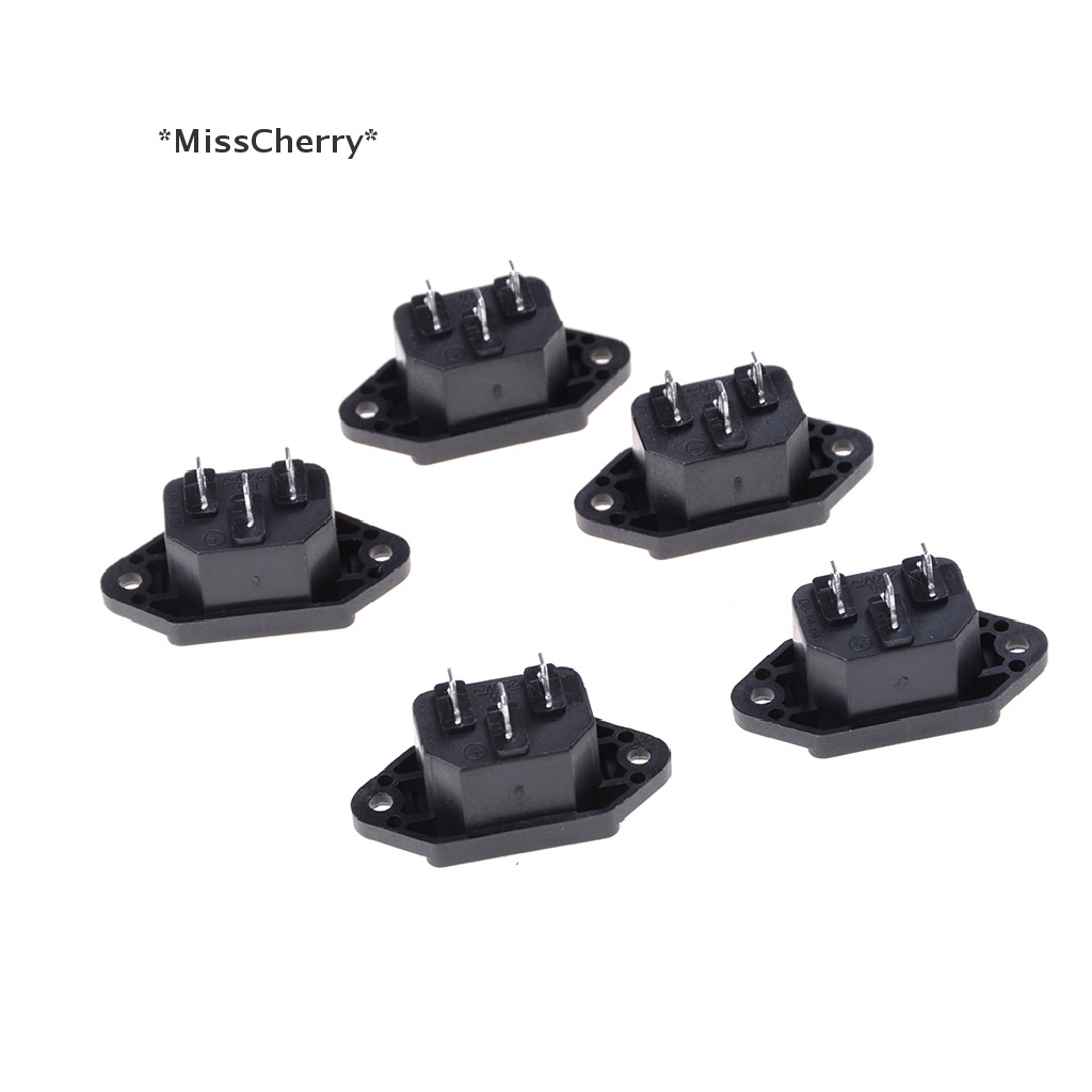 Set 5 Phích Cắm Nguồn IEC 320 C14 AC 250V 10A Chuyên Dụng