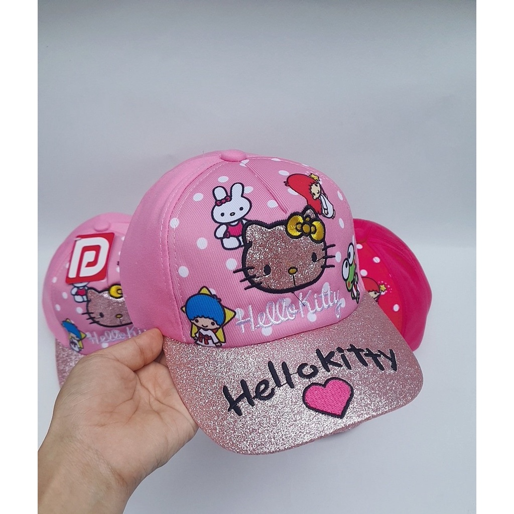Mũ Lưỡi Trai Cho Bé Gái Họa Tiết Hello kitty cho bé 3-10 tuổi
