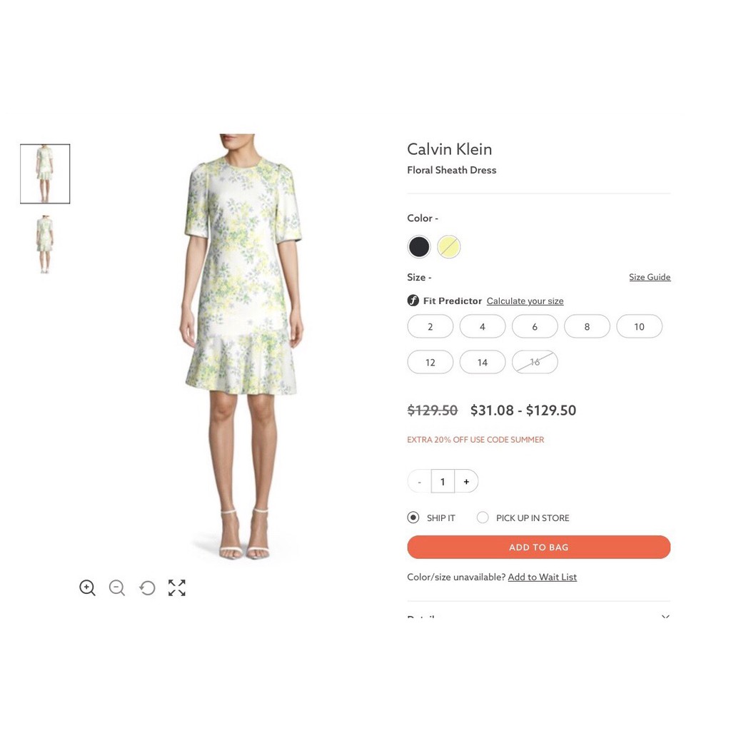Đầm EVEWARES Floral Sheath Dress
