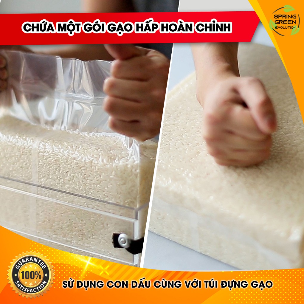 Hộp Định Hình Rice Box Loại 1Kg. Dùng Đóng Gói Định Hình Các Loại Hạt, Gạo..Duy Nhất Thị Trường Thương Hiệu SGE Thailand