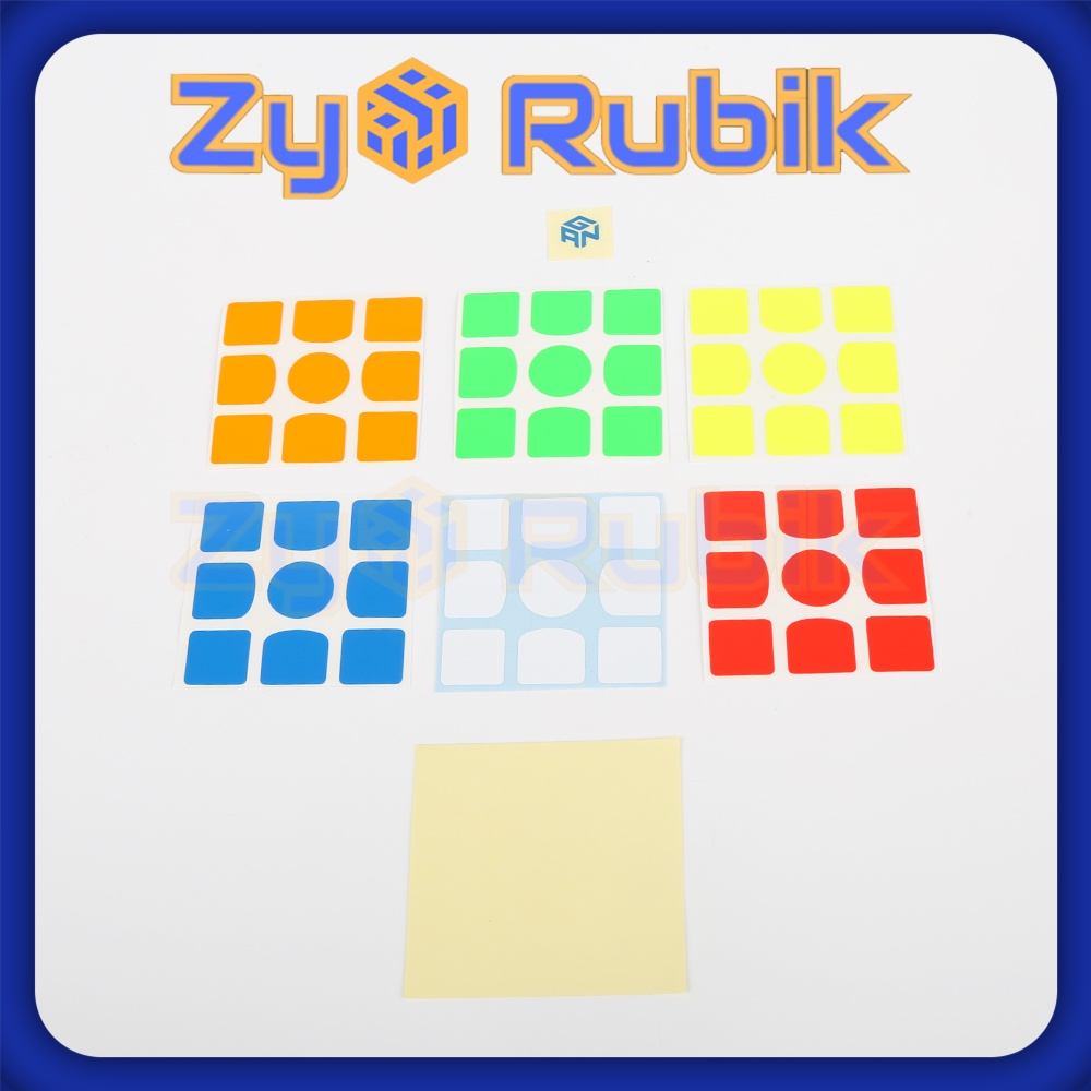 Phụ Kiện Rubik - Sticker Rubik 3x3 - Gan, Valk ( Hệ Màu HalfBright và Full Bright ) - Zyo Rubik