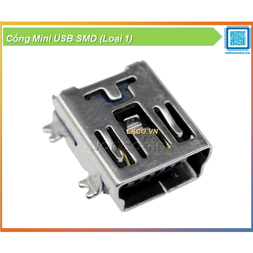 Cổng Mini USB SMD (Loại cái)