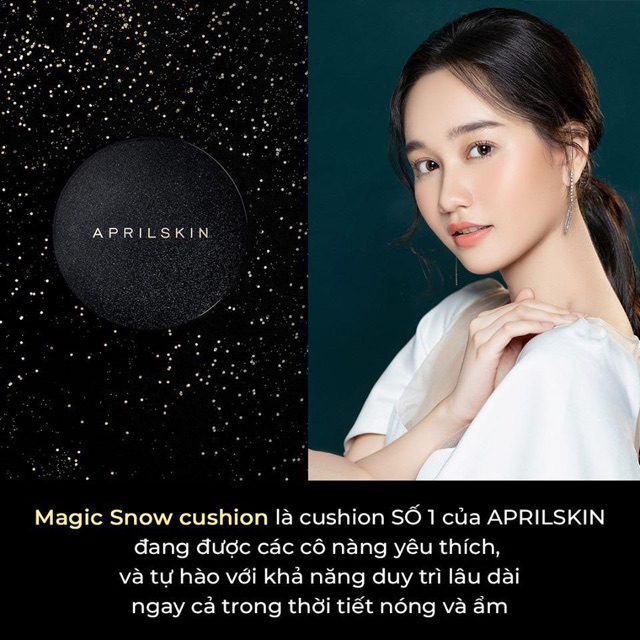 APRIL SKIN MAGIC SNOW CUSHION - Phấn nước phiên bản mới nhất Galaxy Edition