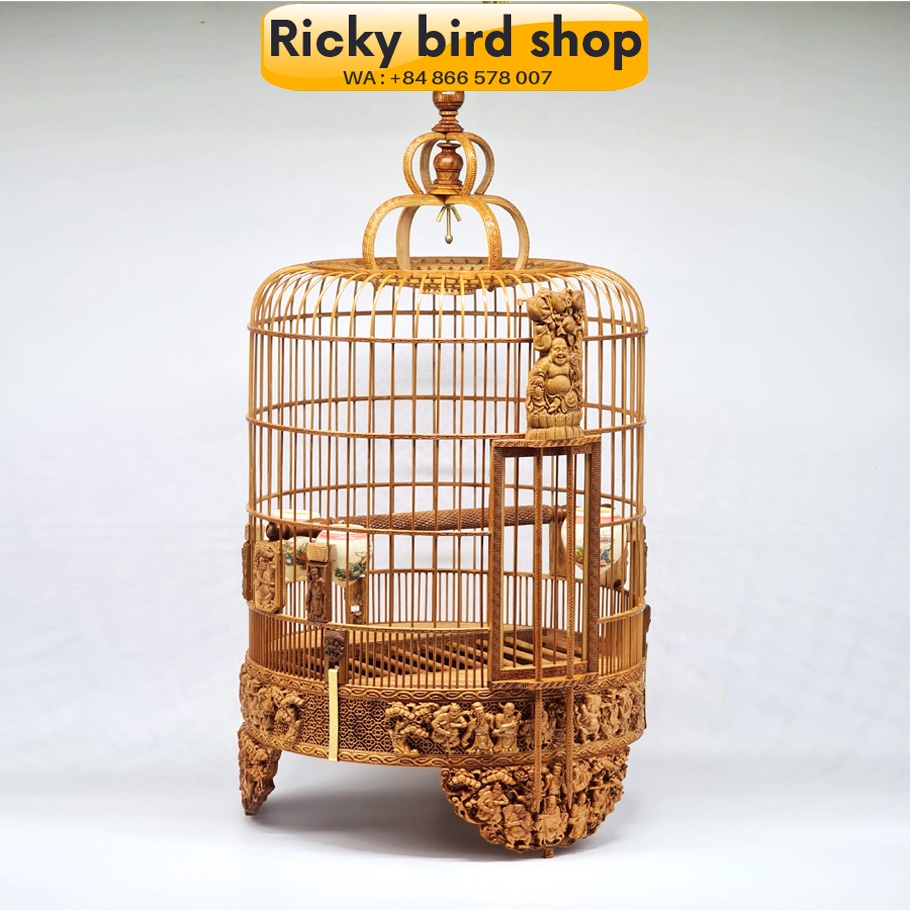 Lồng chim họa mi chạm 3D - Tích Bát Tiên