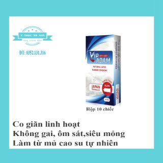Bao cao su Vip ADAM hộp 10 chiếc