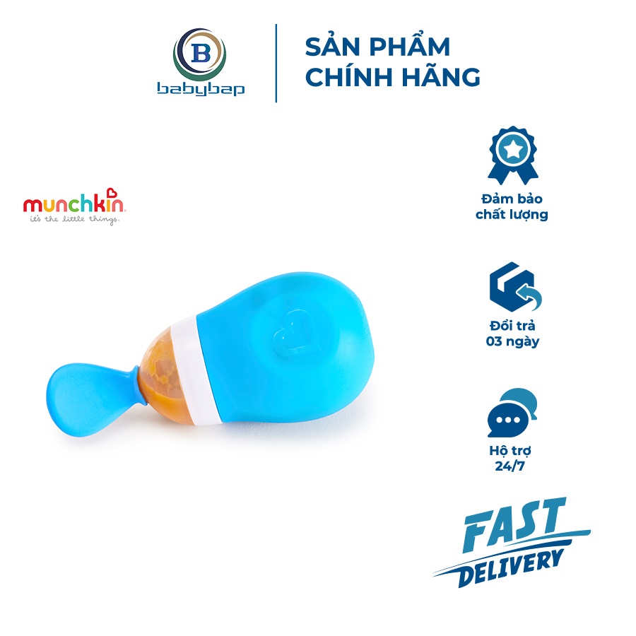 Bình Thìa Ăn Dặm Munchkin Phù Hợp Với Bé Từ 4 Tháng Tuổi Trở Lên